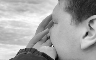 Profile image of 15 year old boy in black and white